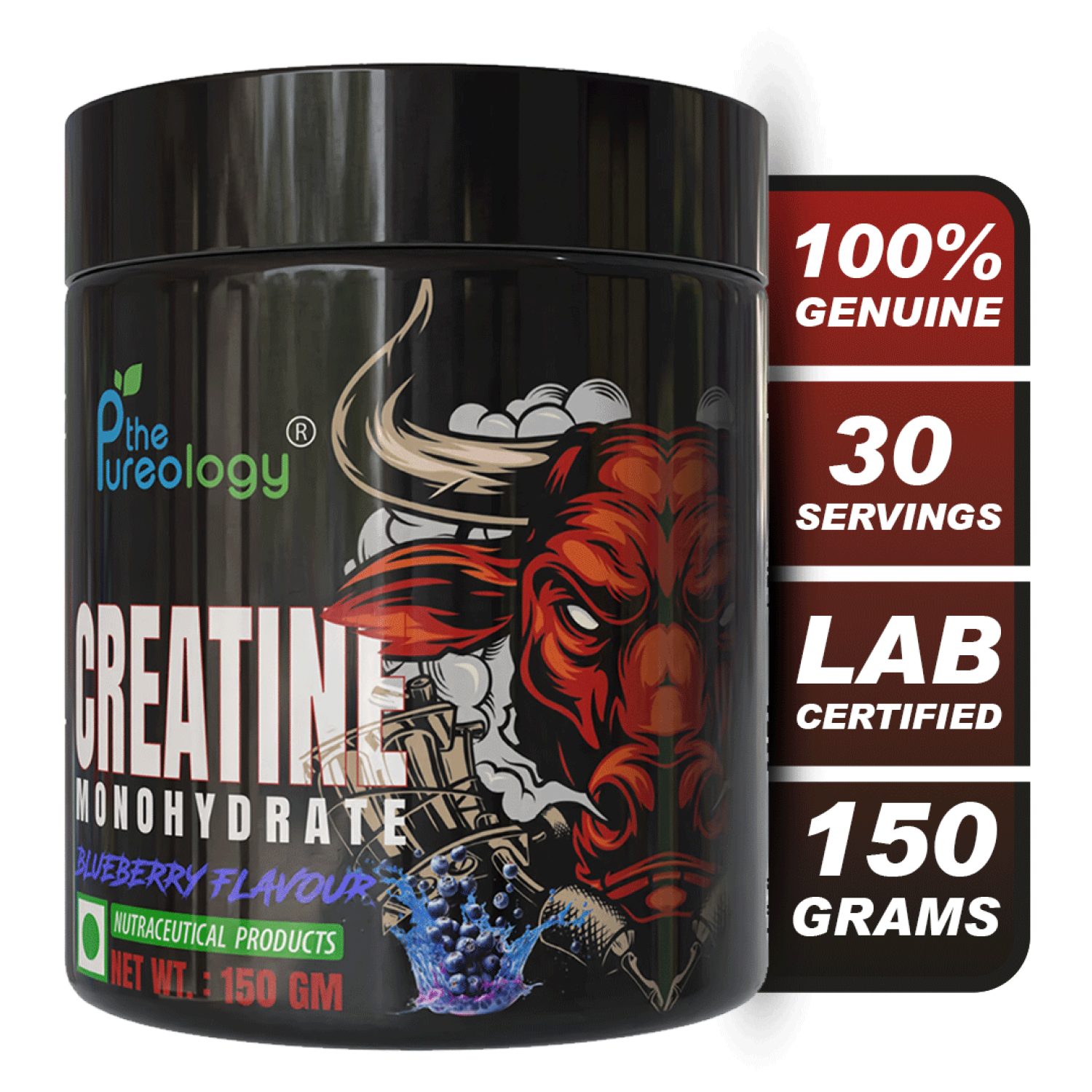 thepureology Creatine Monohydrate Micronized   (150gm, Blueberry) thepureology Creatine Monohydrate Micronized   (150gm, Blueberry)