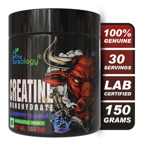 thepureology Creatine Monohydrate Micronized   (150gm, Blueberry)