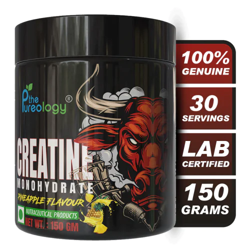 thepureology Creatine Monohydrate Micronized   (150gm, Pineapple)