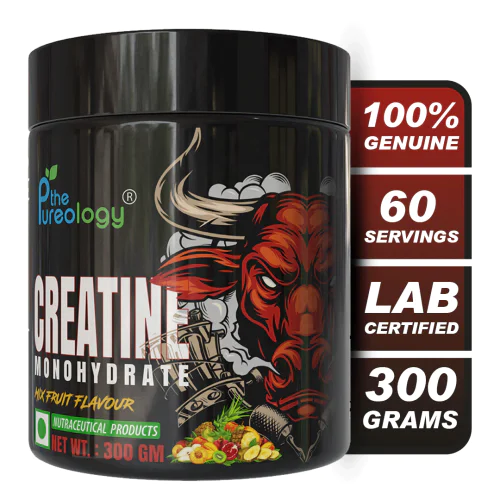 thepureology Creatine Monohydrate Micronized   (300 g, Mix- Fruit)