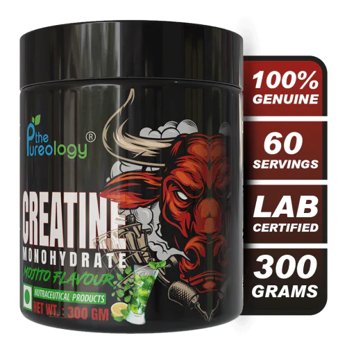 thepureology Creatine Monohydrate Micronized   (300 g, Mojito)