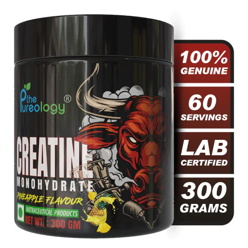 thepureology Creatine Monohydrate Micronized   (300 g,  Pineapple)