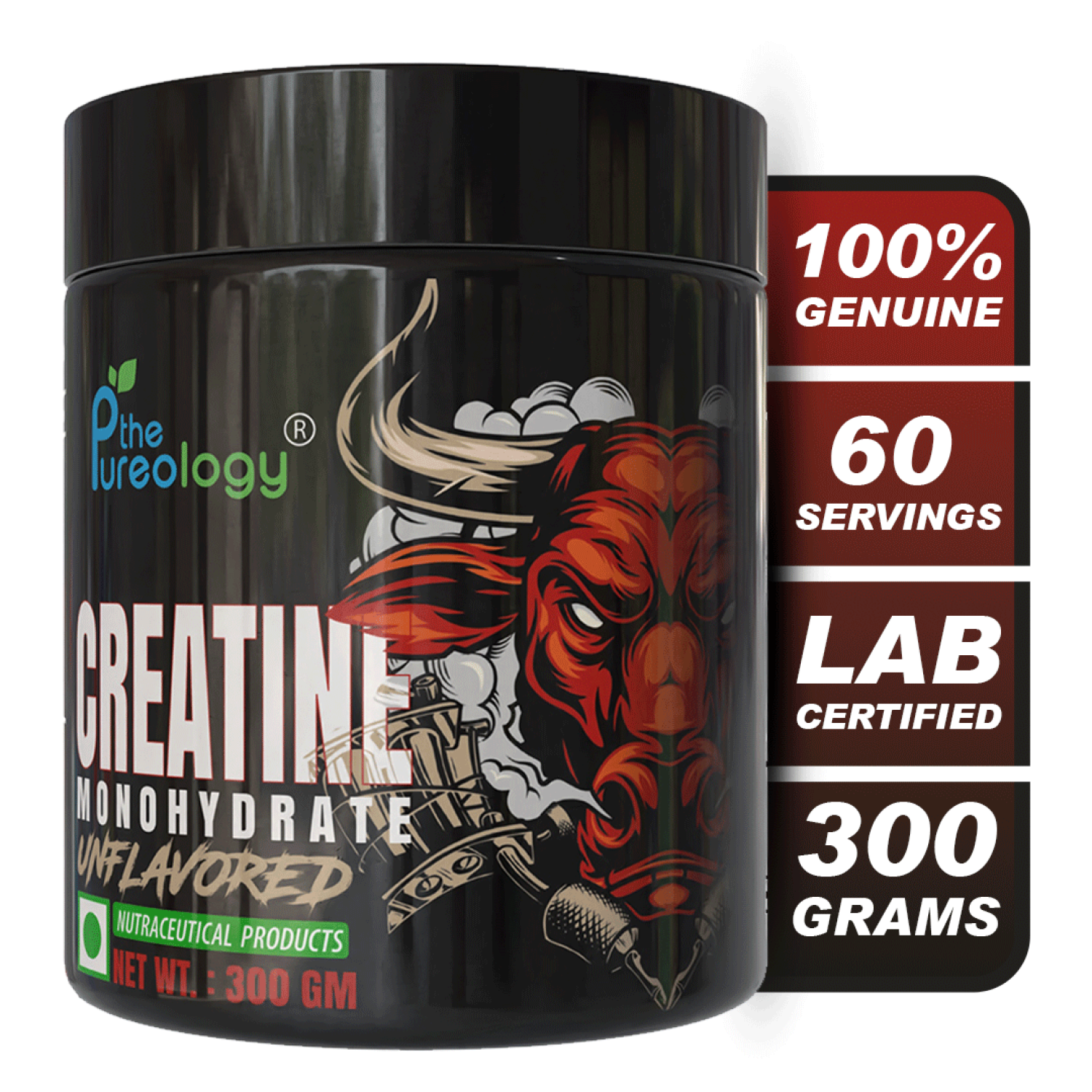 thepureology Creatine Monohydrate Micronized   (300 g,  Unflavoured) thepureology Creatine Monohydrate Micronized   (300 g,  Unflavoured)