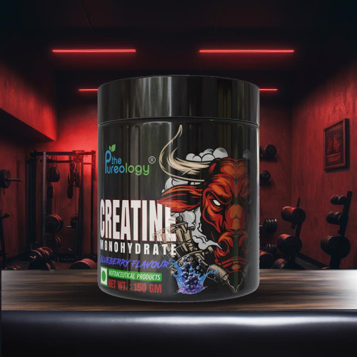 thepureology Creatine Monohydrate Micronized   (150gm, Blueberry)