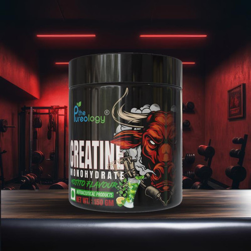 thepureology Creatine Monohydrate Micronized   (150gm,Mojito )