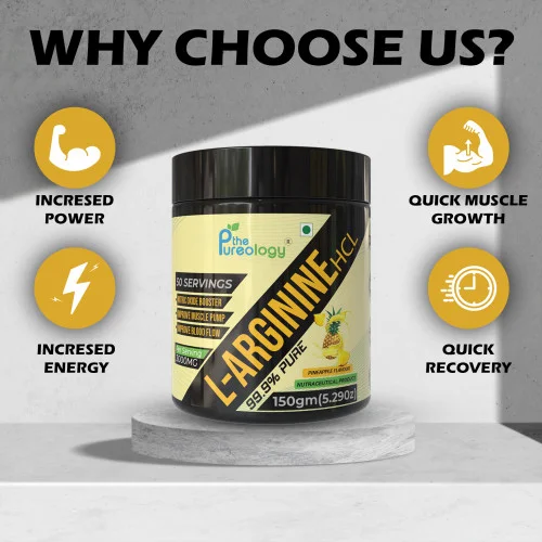 thepureology L-Arginine HCL  (150 g, Pineapple)