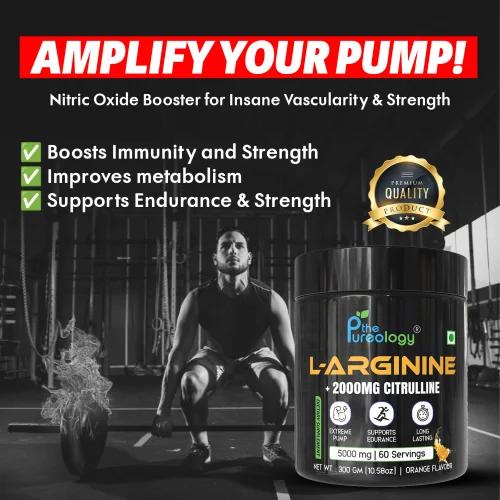 L-Arginine + 2000 MG Citrulline ( Orange, 300gm)