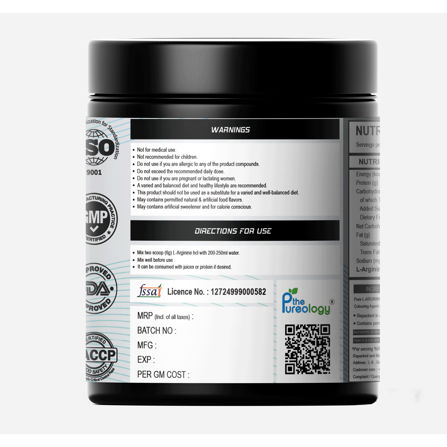 thepureology L-Arginine HCL  (150 g, Unflavoured) thepureology L-Arginine HCL  (150 g, Unflavoured)