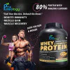 Whey Concentrate Protien | 5000mg EAA | 3000mg L-Glutamine Whey Protein  (2.5 kg, Cream and Cookies)