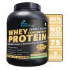  Whey Concentrate Protien | 5000mg EAA | 3000mg L-Glutamine Whey Protein  (2.5 kg, Cream and Cookies)