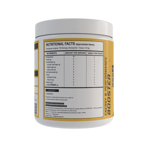 thepureology 100% Pure For Muscle Recovery Glutamine (300 g, Mango)