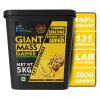 thepureology Giant Mass Gainer Weight Gainers Mass Gainers 5 kg, Banana Cream and cookies