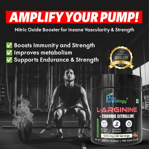L-Arginine + 2000 MG Citrulline ( Pink Guava, 300gm)