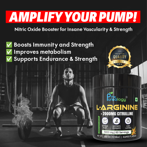 L-Arginine + 2000 MG Citrulline ( Mango, 300gm)