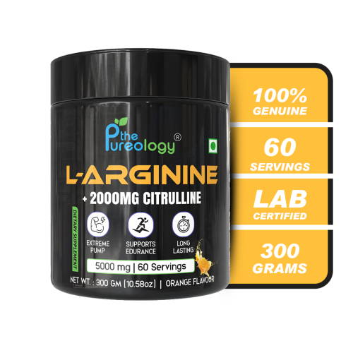 L-Arginine + 2000 MG Citrulline ( Orange, 300gm) L-Arginine + 2000 MG Citrulline ( Orange, 300gm)