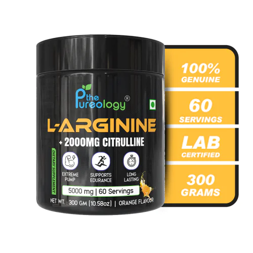 L-Arginine + 2000 MG Citrulline ( Orange, 300gm)