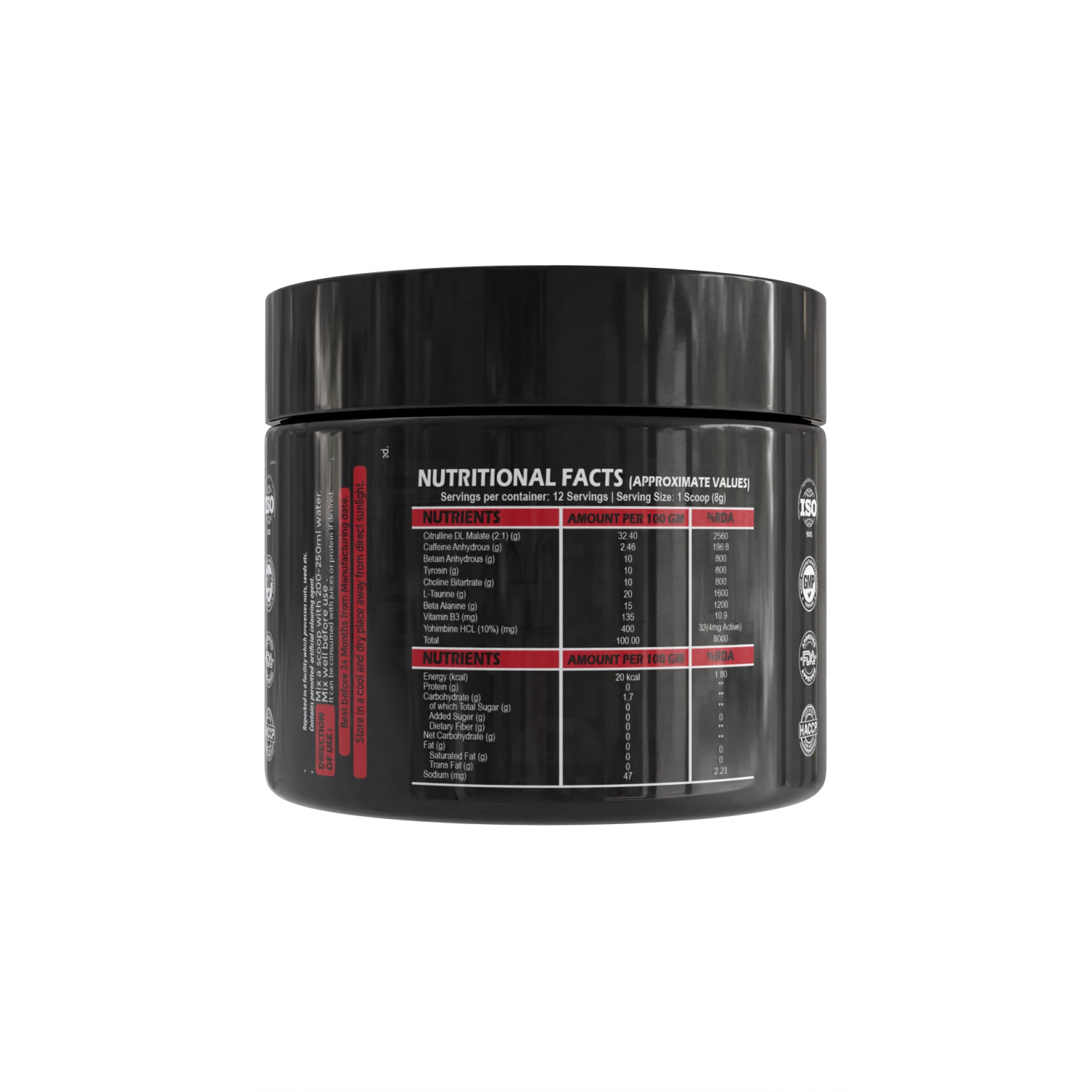 thepureology BOMB Pre Workout Pre Workout  (100 g, Mojito)