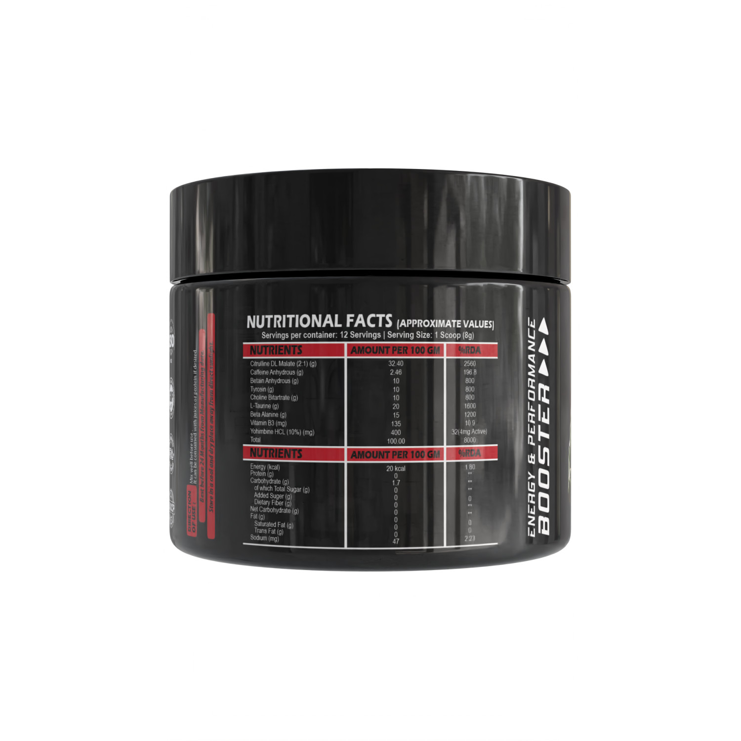 thepureology BOMB Pre Workout Pre Workout  (100 g, Orange)