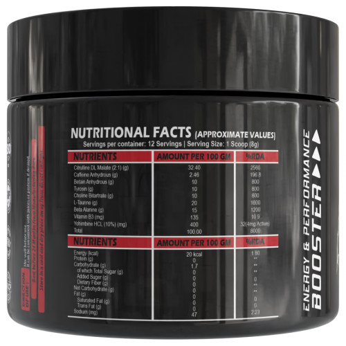 thepureology BOMB Pre Workout Pre Workout  (100 g, Orange)