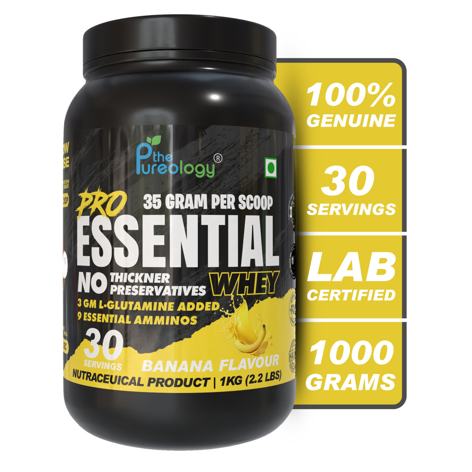 thepureology Protien | Whey Concentrate Whey Protein  (1050 g, Banana) thepureology Protien | Whey Concentrate Whey Protein  (1050 g, Banana)