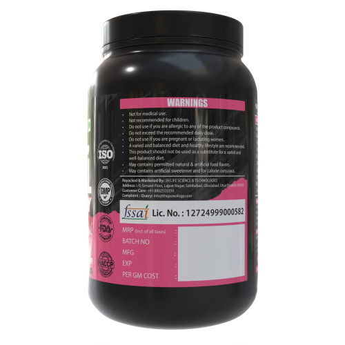 thepureology Protien | Whey Concentrate Whey Protein  (1050 g, Strawberry)