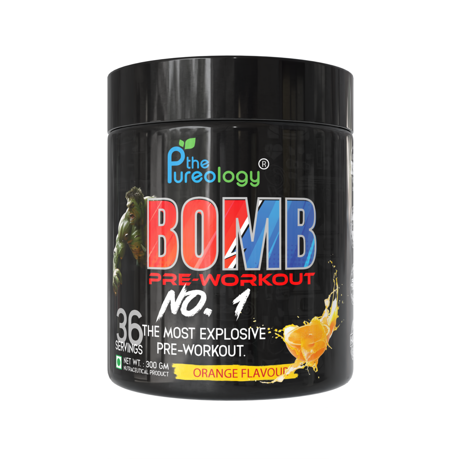 thepureology BOMB Pre Workout Pre Workout  (300 g, Orange) thepureology BOMB Pre Workout Pre Workout  (300 g, Orange)