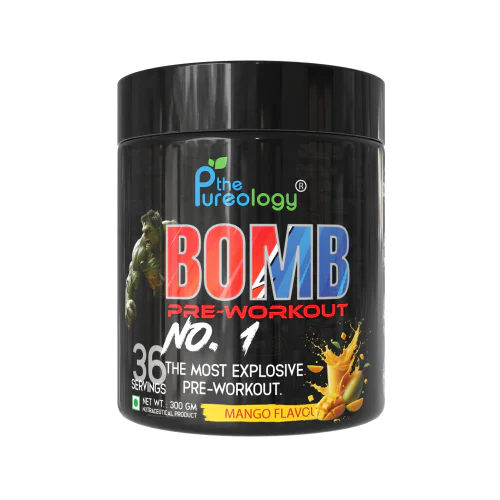 thepureology BOMB Pre Workout Pre Workout  (300 g, Mango)