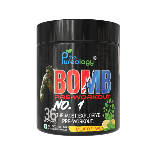 thepureology BOMB Pre Workout Pre Workout  (300 g, Mojito) thepureology BOMB Pre Workout Pre Workout  (300 g, Mojito)