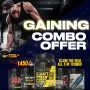 Gaining Combo ( Gainer 1 kg , 1 Creatine 150 gm ,1 Glutamine 150 gm, 1 Essential Amino 150 gm, 1 Pre-workout 150 gm)
