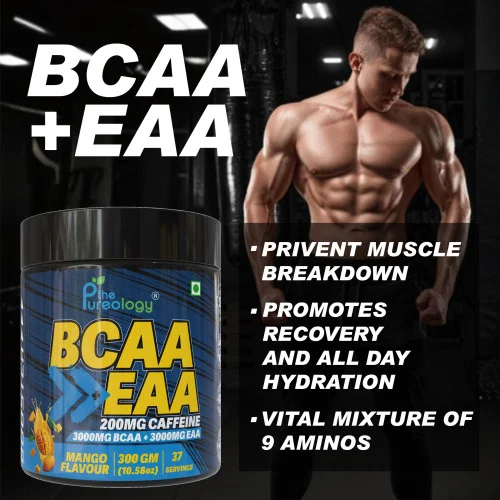 BCAA + EAA Pre Workout  (300 g, Mango)