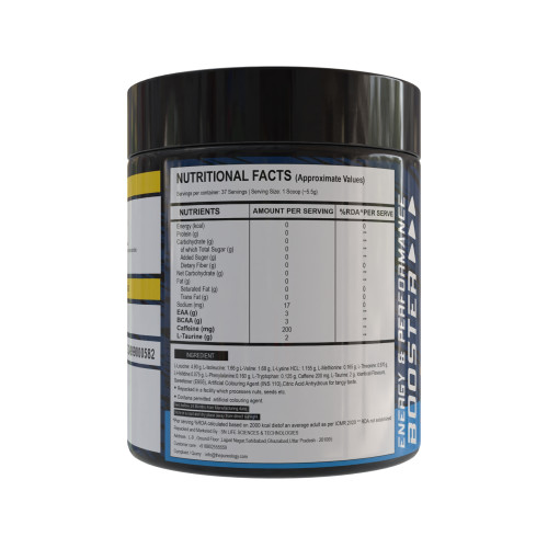 BCAA + EAA Pre Workout  (300 g, Mango)