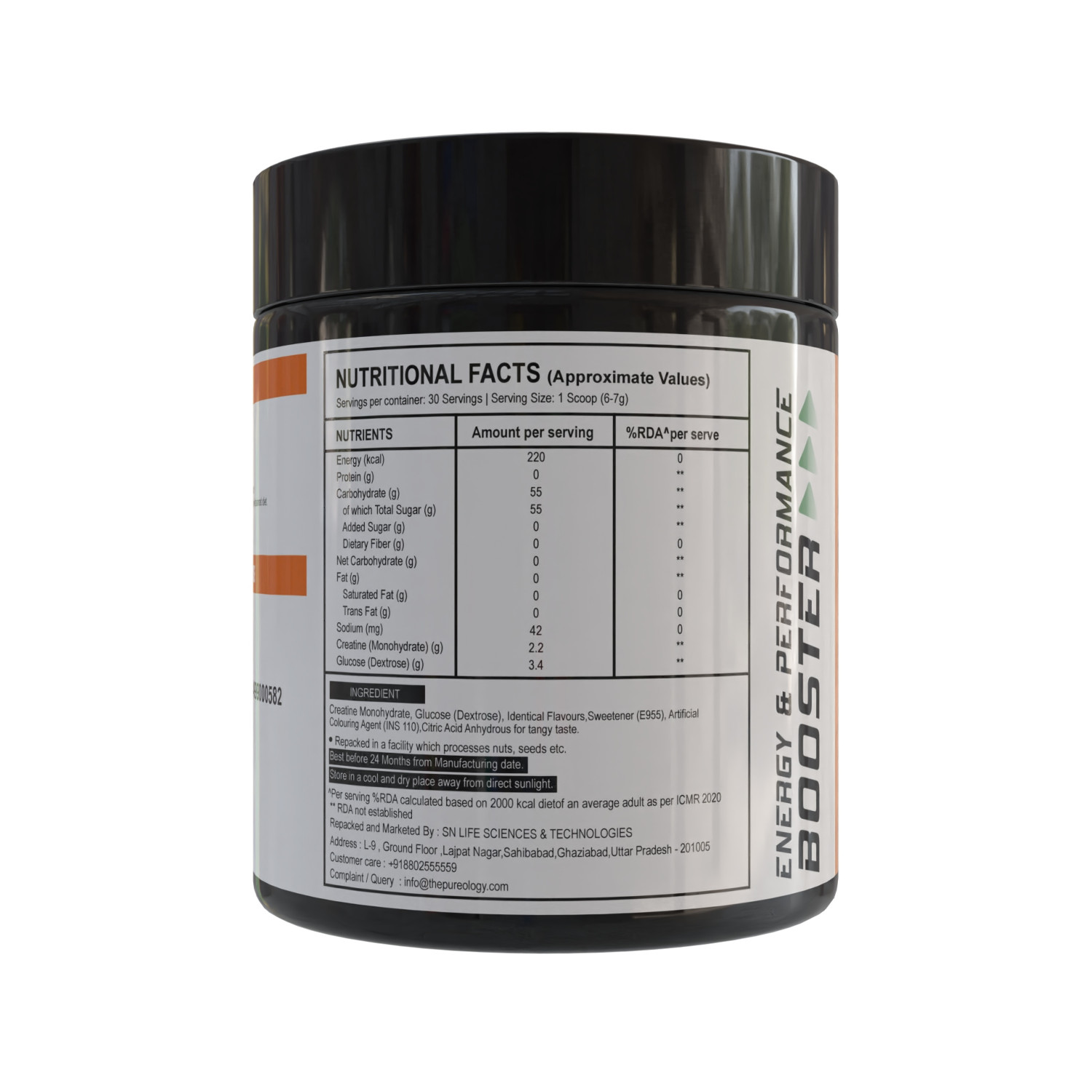 Monohydrate Creatine + Glucose Creatine  (150 g, Orange)  Monohydrate Creatine + Glucose Creatine  (150 g, Orange)