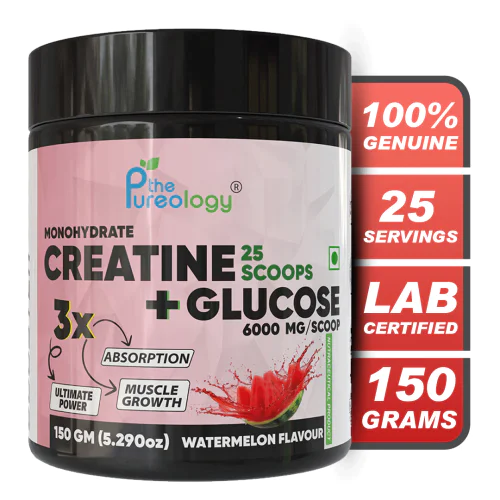  Monohydrate Creatine + Glucose Creatine  (150 g, Watermelon) 