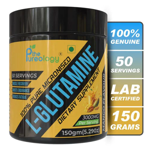 thepureology 100% Pure For Muscle Recovery Glutamine  (150 g, Mango)