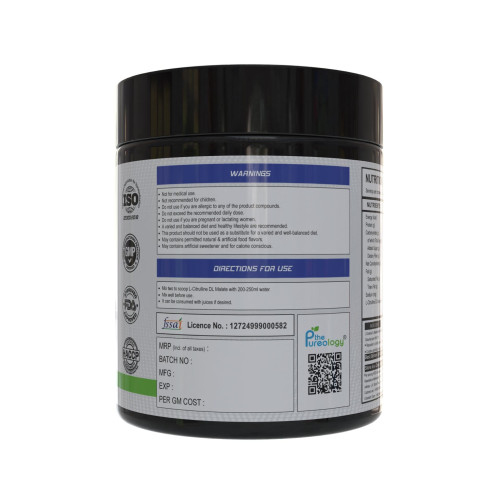 thepureology L-Citrulline DL-Malate Jar  (150 g, Blueberry)