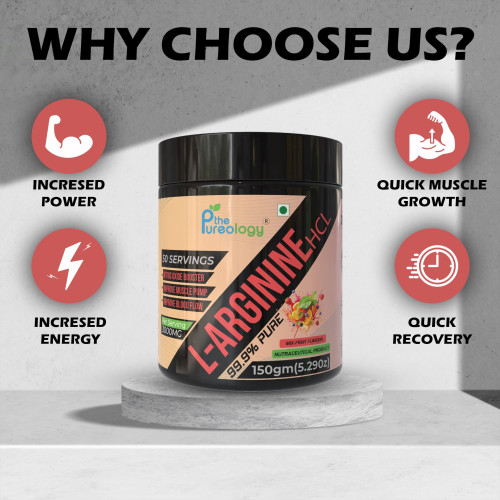 thepureology L-Arginine HCL  (150 g, Mix Fruit)