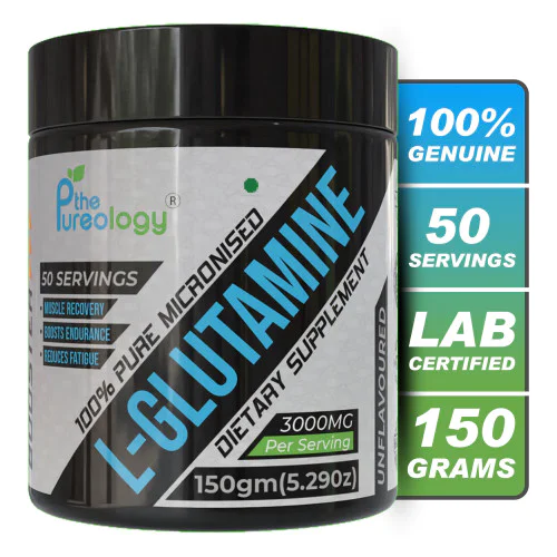 thepureology 100% Pure For Muscle Recovery Glutamine  (150 g, Unflavoured)