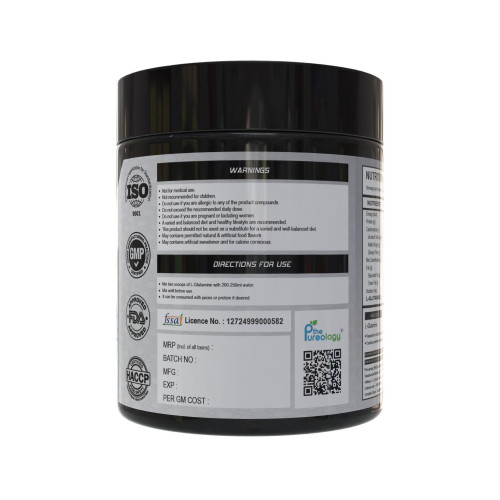 thepureology 100% Pure For Muscle Recovery Glutamine  (150 g, Unflavoured)