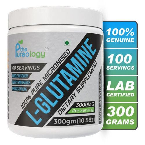 thepureology 100% Pure For Muscle Recovery Glutamine  (300 g, Unflavoured) thepureology 100% Pure For Muscle Recovery Glutamine  (300 g, Unflavoured)