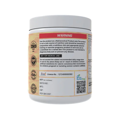 thepureology Pre Workout 8000mg Creatine  (300 g, Mango)