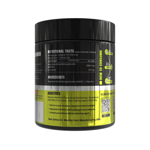 (AAKG)  L-Arginine Alpha Ketoglutarate Alphonso Mango Flavour