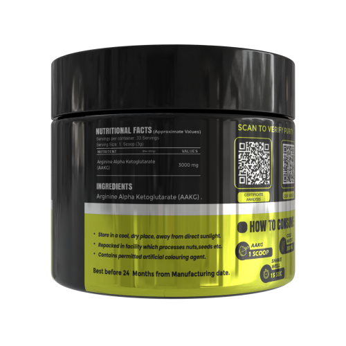 (AAKG)  L-Arginine Alpha Ketoglutarate Unflavoured 100g