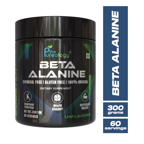 thepureology Beta Alanine Unflavoured Supplement, 5000mg, 60 Servings, 300g