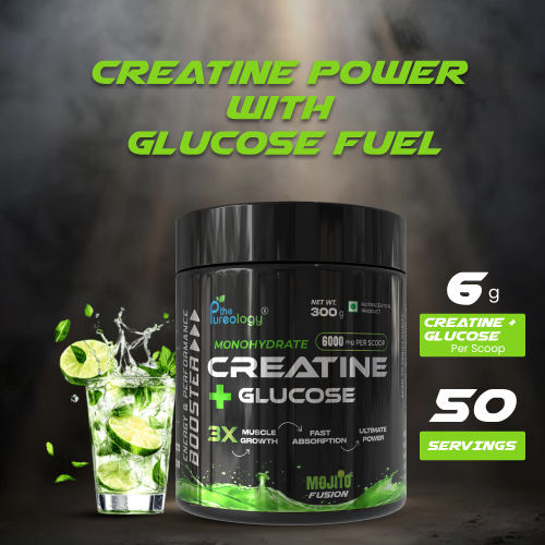 Thepureology Creatine + Glucose Creatine  300g, Mojito