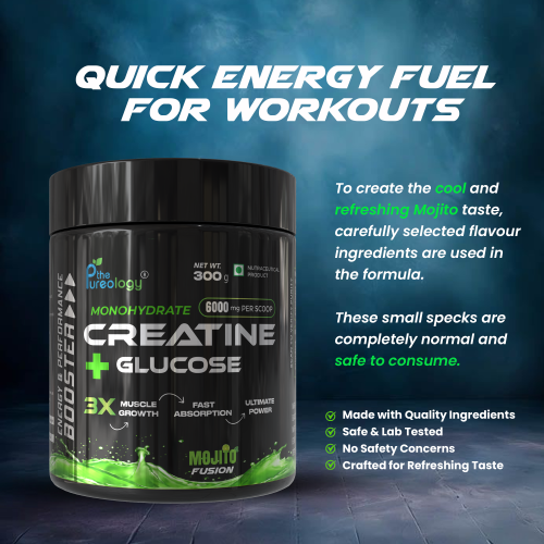 Thepureology Creatine + Glucose Creatine  300g, Mojito
