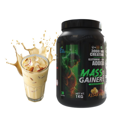 thepureology Giant Mass Gainer Weight Gainers/Mass Gainers  (1 kg, Kesar Kulfi)