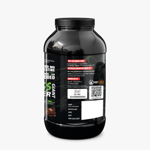 thepureology Giant Mass Gainer Weight Gainers/Mass Gainers  (3 kg, Kesar Kulfi)