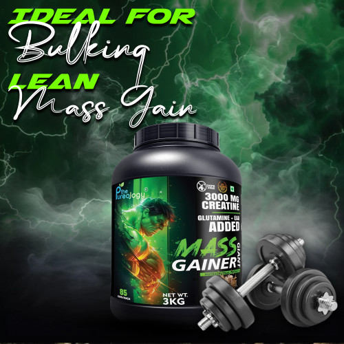thepureology Giant Mass Gainer Weight Gainers/Mass Gainers  3kg Belgian Chocolate