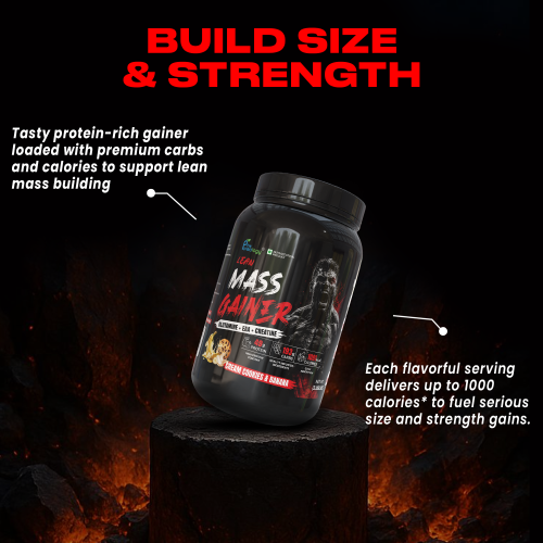 Thepureology Lean Mass Gainer Weight Gainers/Mass Gainers Kesar Kulfi Flavour 1kg