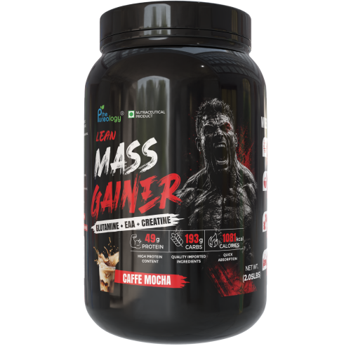 Thepureology Lean Mass Gainer Weight Gainers/Mass Gainers Caffe Mocha Flavour 1kg